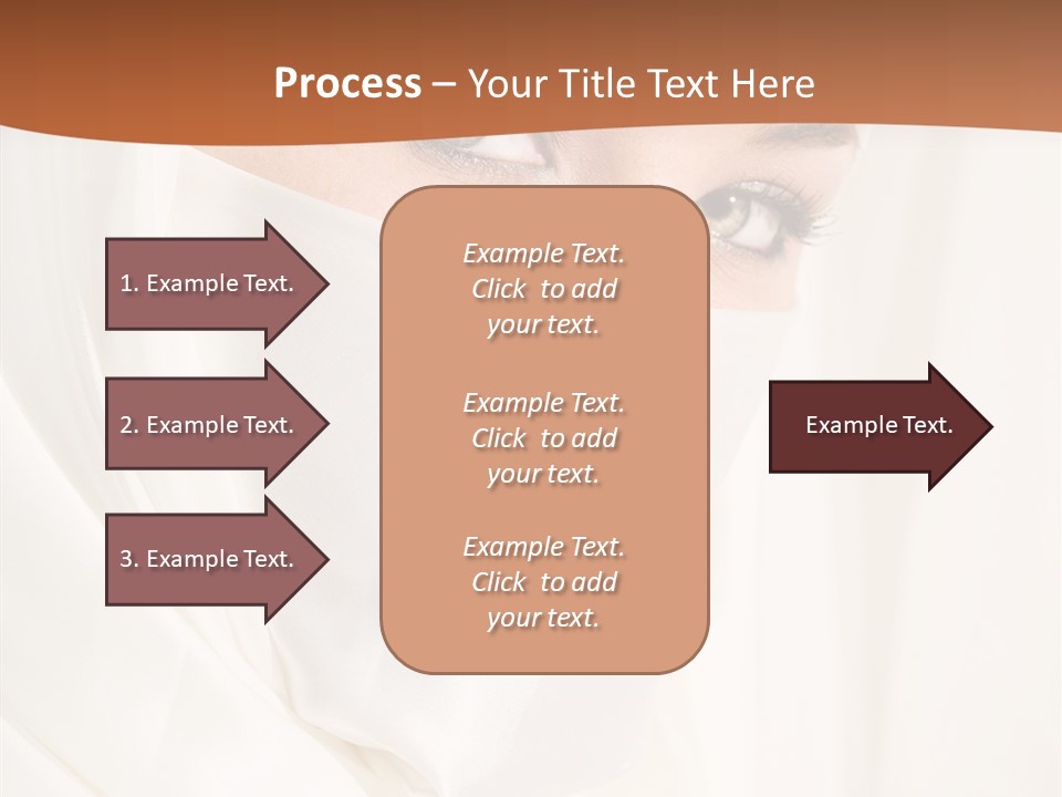 Eastern Veil Young PowerPoint Template