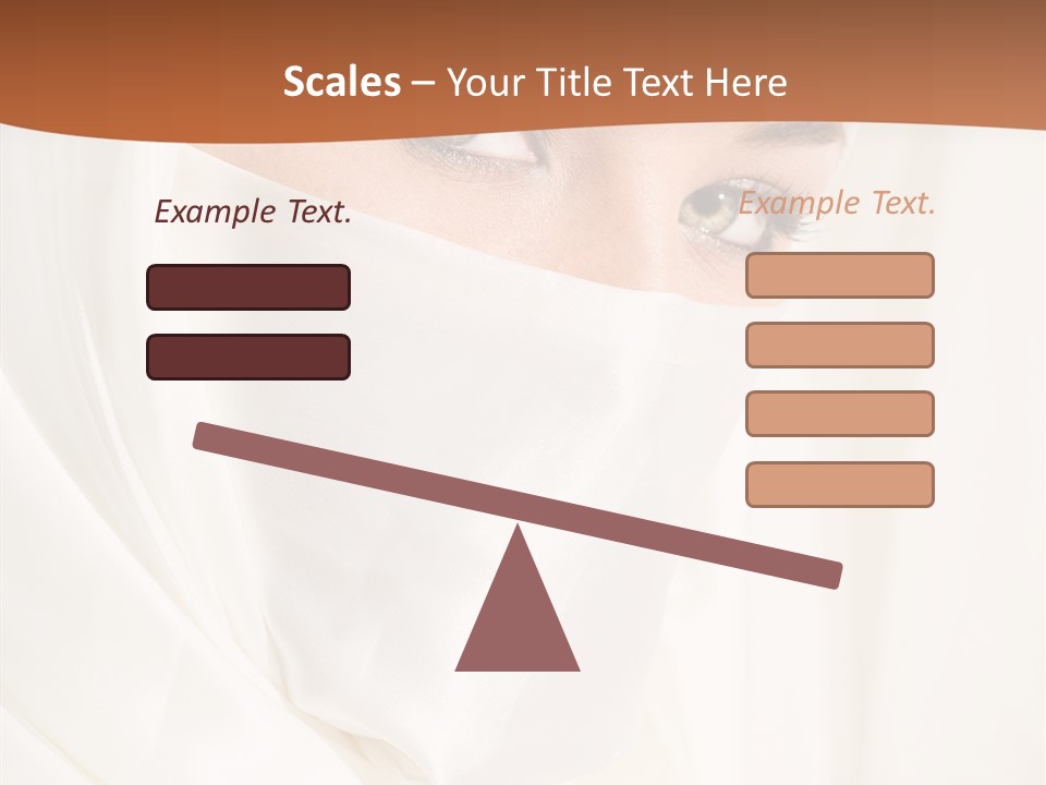 Eastern Veil Young PowerPoint Template