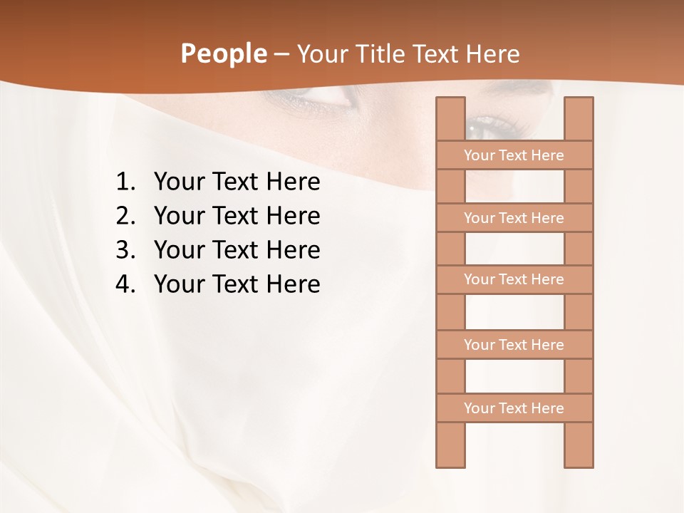 Eastern Veil Young PowerPoint Template