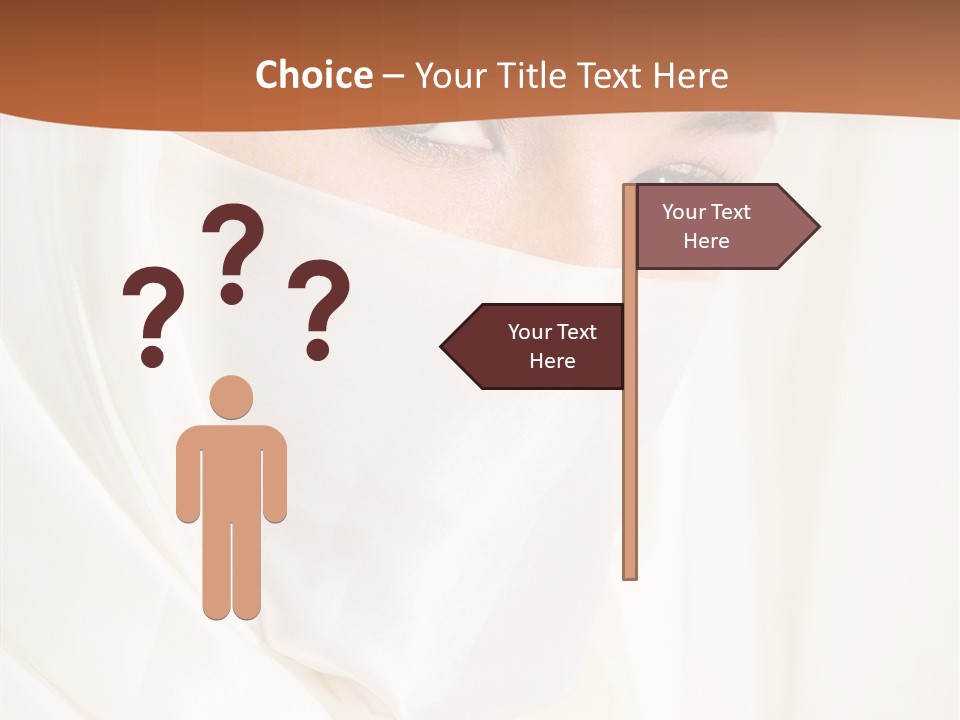 Eastern Veil Young PowerPoint Template