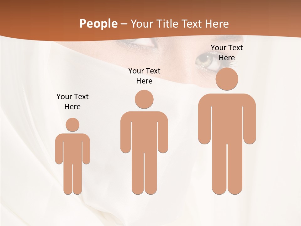 Eastern Veil Young PowerPoint Template