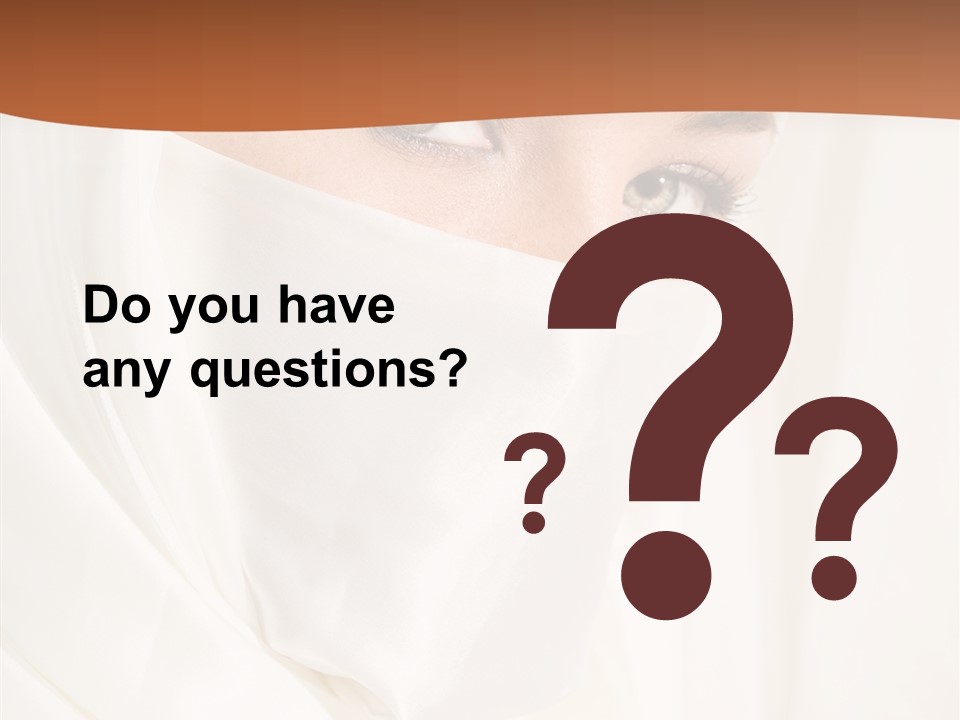 Eastern Veil Young PowerPoint Template