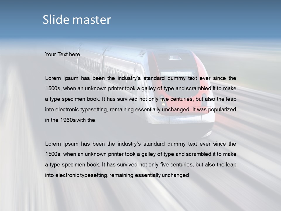 Track Vehicle Motion PowerPoint Template
