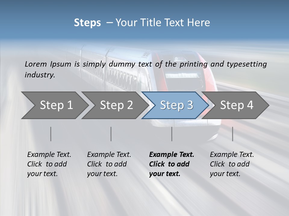 Track Vehicle Motion PowerPoint Template