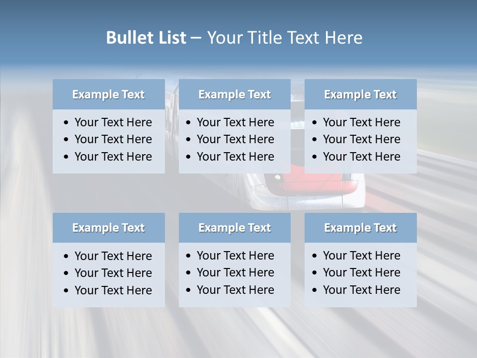 Track Vehicle Motion PowerPoint Template