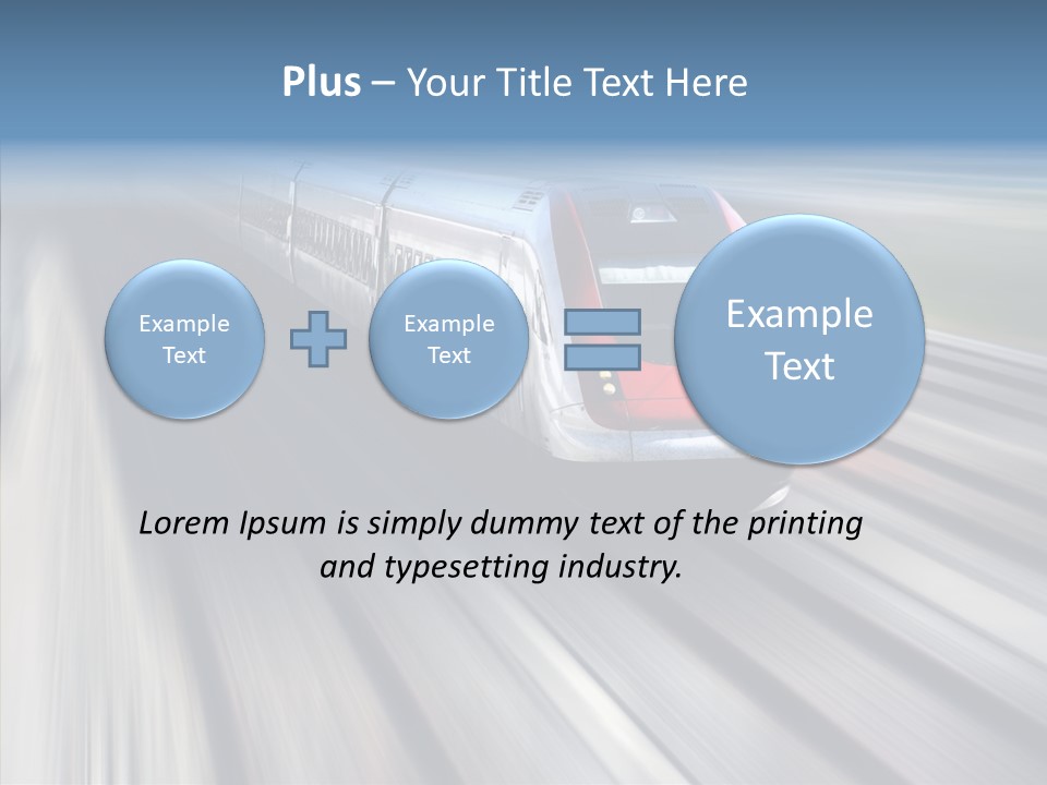 Track Vehicle Motion PowerPoint Template