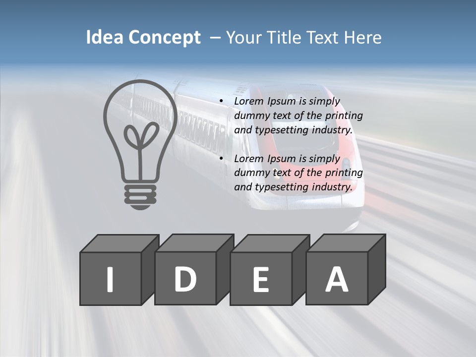 Track Vehicle Motion PowerPoint Template