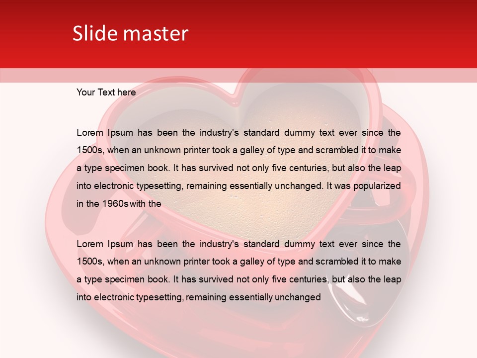 Red Isolated Valentine's Day PowerPoint Template