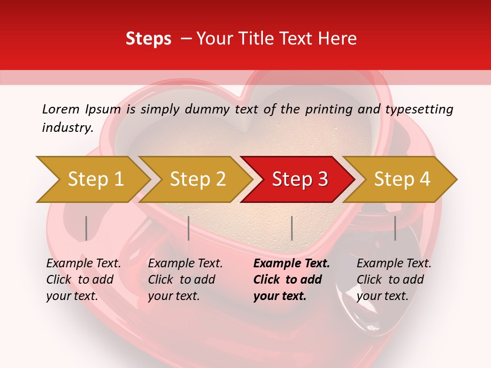 Red Isolated Valentine's Day PowerPoint Template