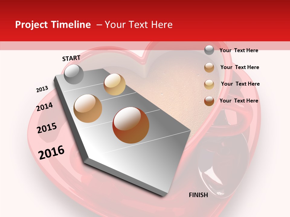 Red Isolated Valentine's Day PowerPoint Template