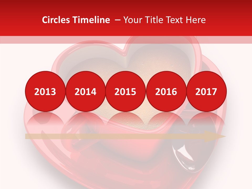 Red Isolated Valentine's Day PowerPoint Template