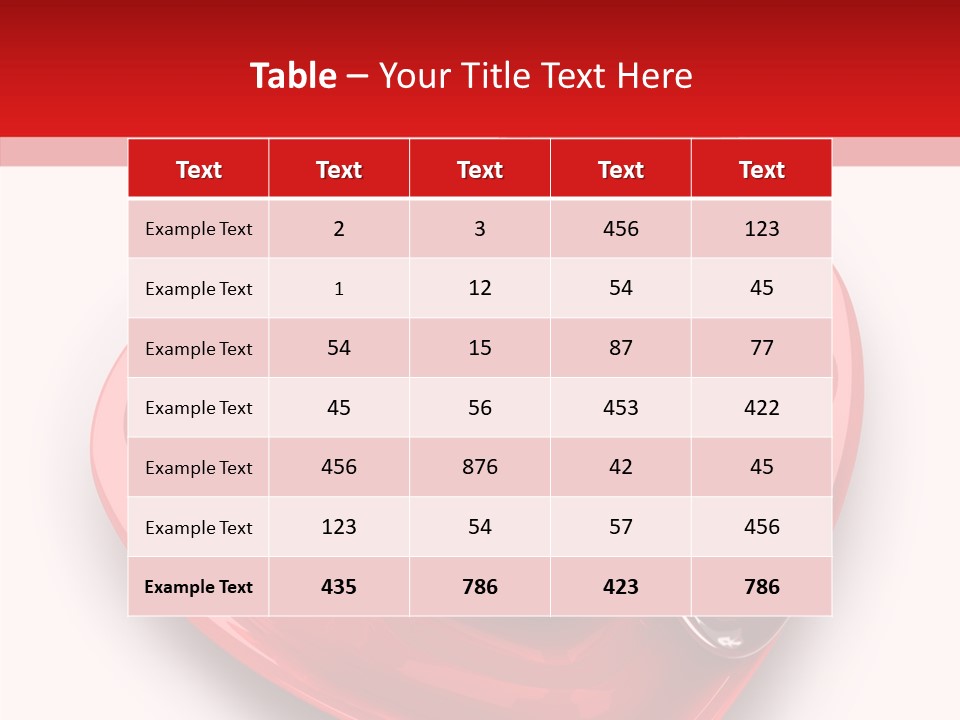 Red Isolated Valentine's Day PowerPoint Template