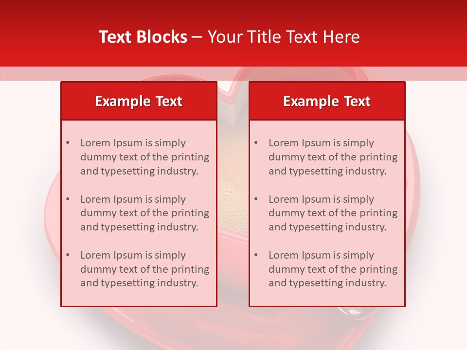 Red Isolated Valentine's Day PowerPoint Template