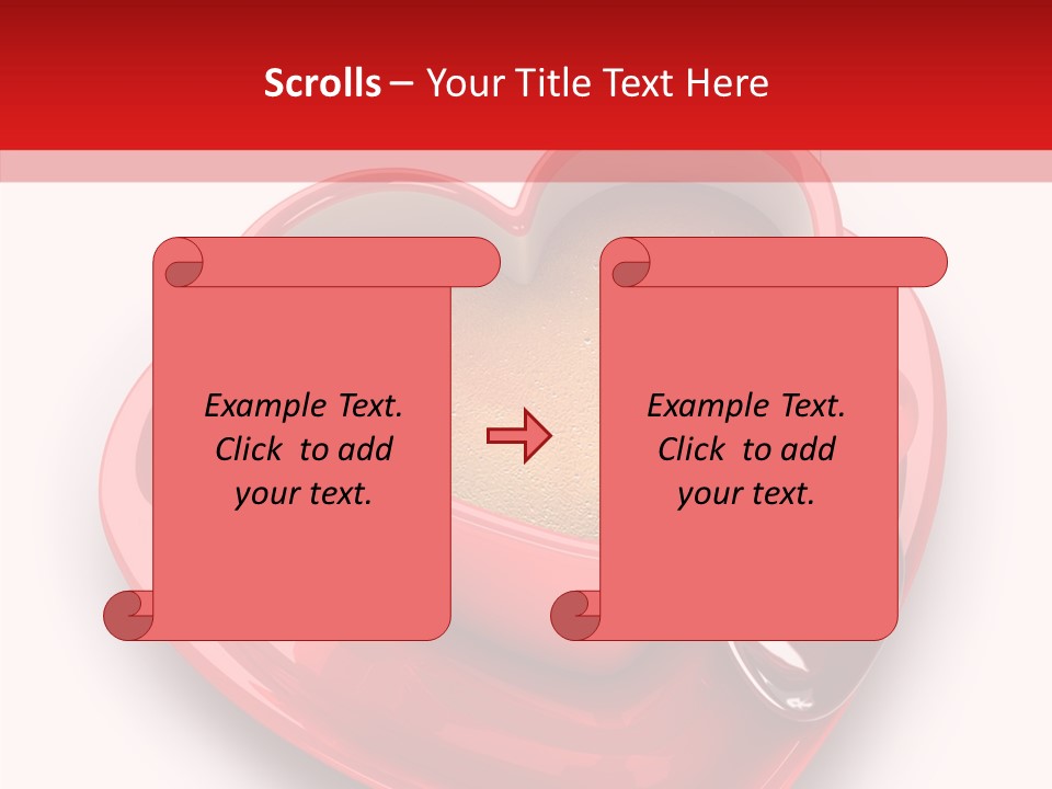 Red Isolated Valentine's Day PowerPoint Template