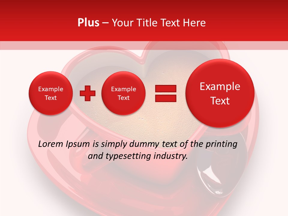 Red Isolated Valentine's Day PowerPoint Template