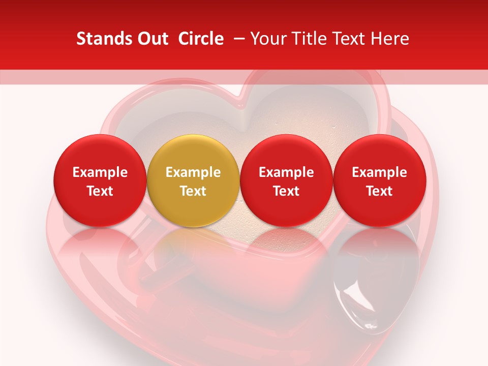 Red Isolated Valentine's Day PowerPoint Template