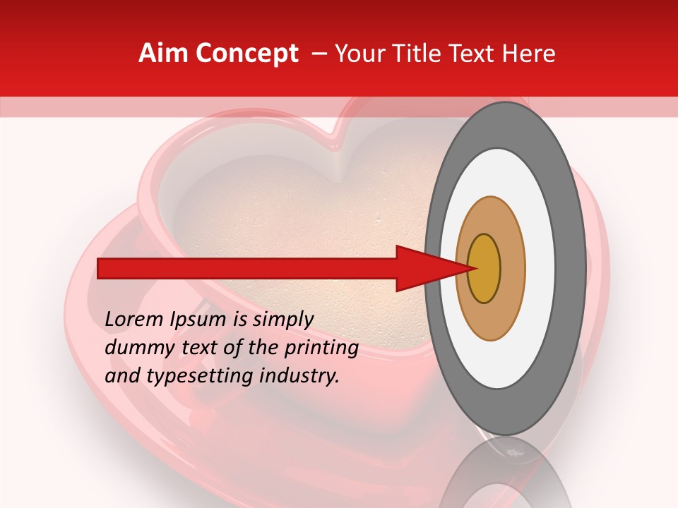 Red Isolated Valentine's Day PowerPoint Template