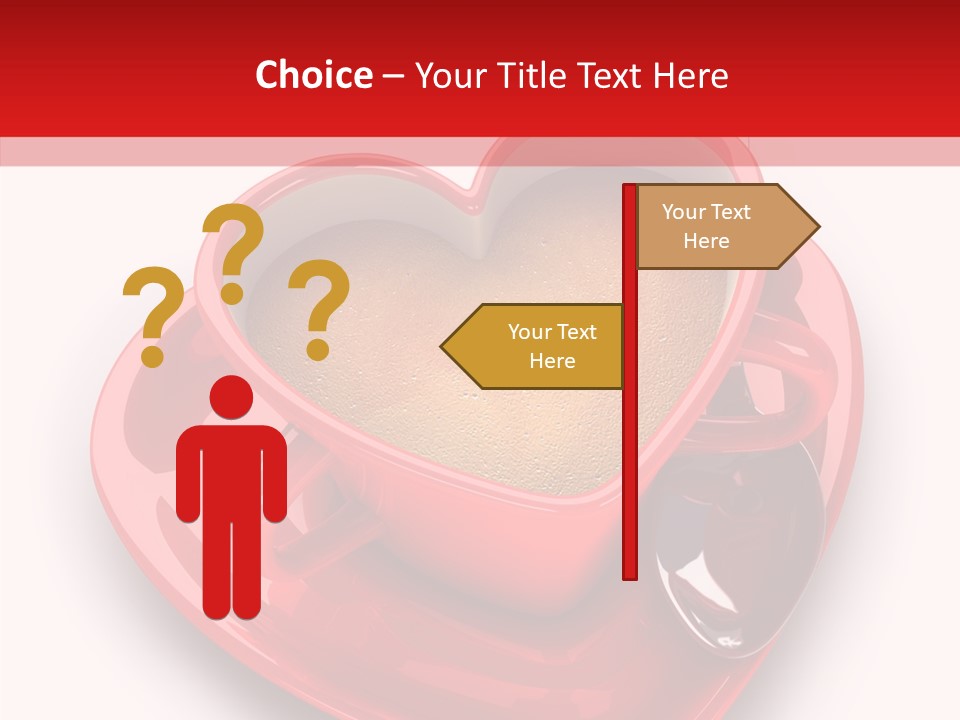 Red Isolated Valentine's Day PowerPoint Template