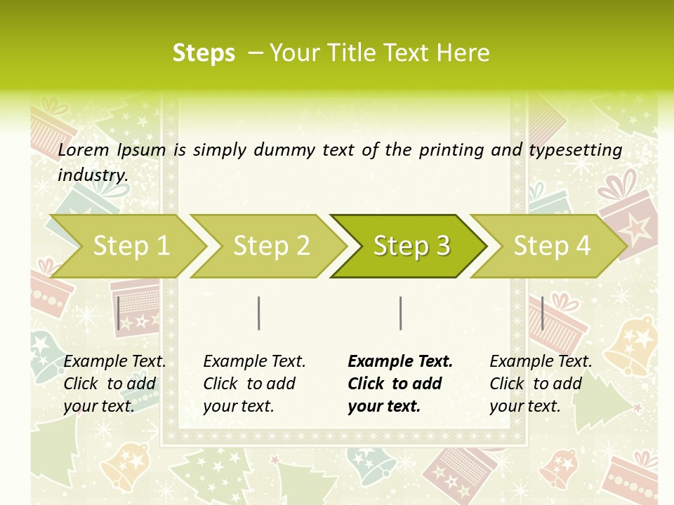 Ornament Snowflake Cartoon PowerPoint Template