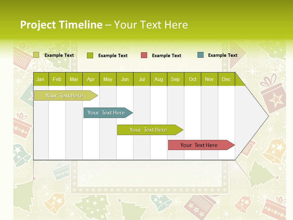 Ornament Snowflake Cartoon PowerPoint Template