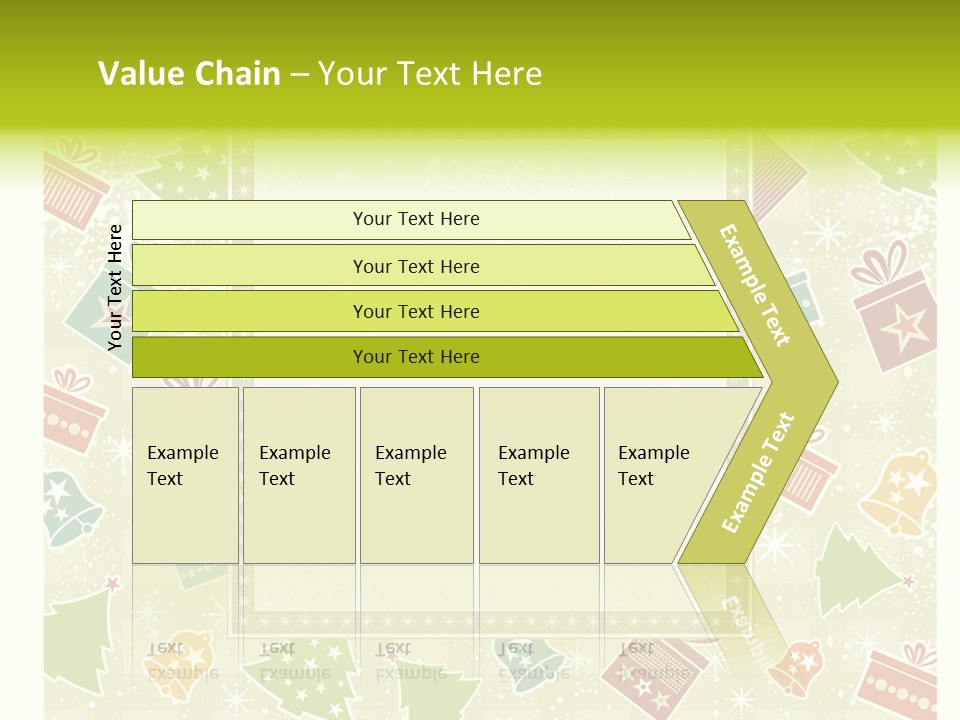 Ornament Snowflake Cartoon PowerPoint Template