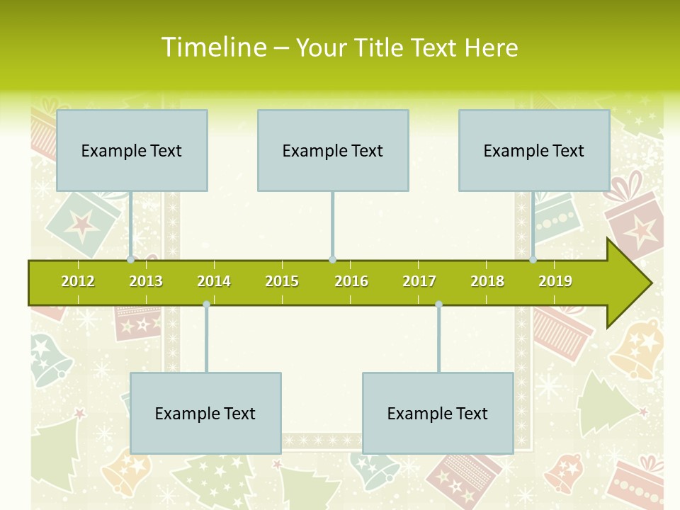 Ornament Snowflake Cartoon PowerPoint Template