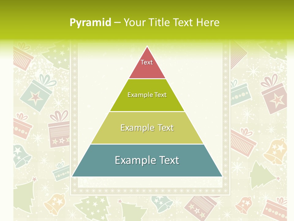 Ornament Snowflake Cartoon PowerPoint Template