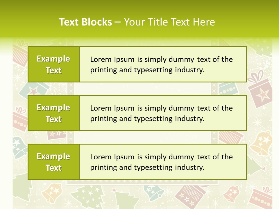 Ornament Snowflake Cartoon PowerPoint Template