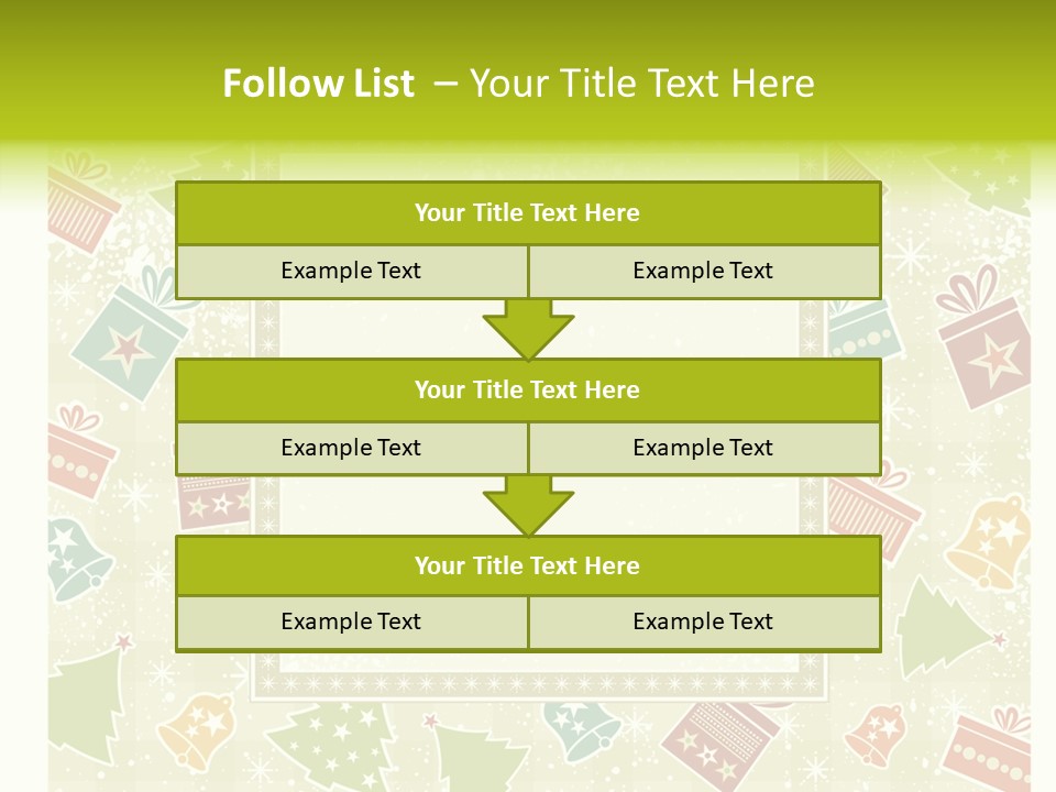 Ornament Snowflake Cartoon PowerPoint Template