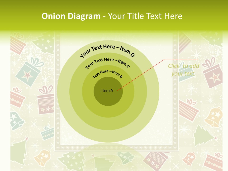 Ornament Snowflake Cartoon PowerPoint Template