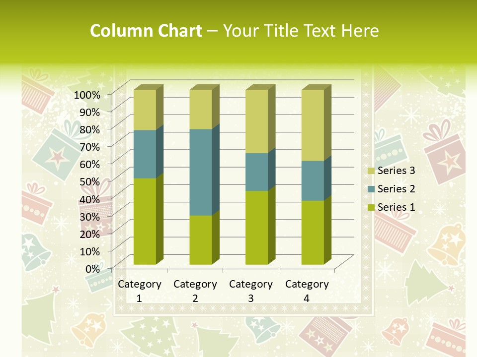Ornament Snowflake Cartoon PowerPoint Template