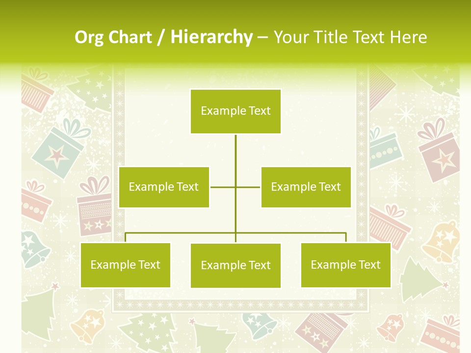 Ornament Snowflake Cartoon PowerPoint Template