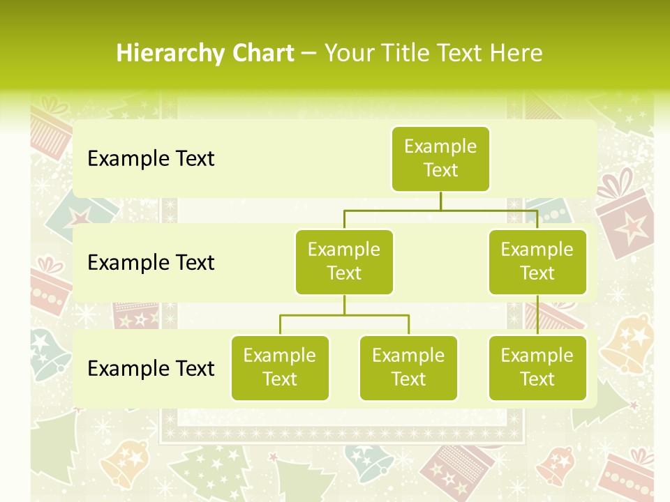 Ornament Snowflake Cartoon PowerPoint Template