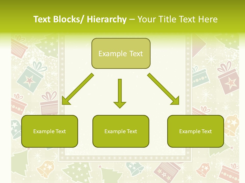 Ornament Snowflake Cartoon PowerPoint Template