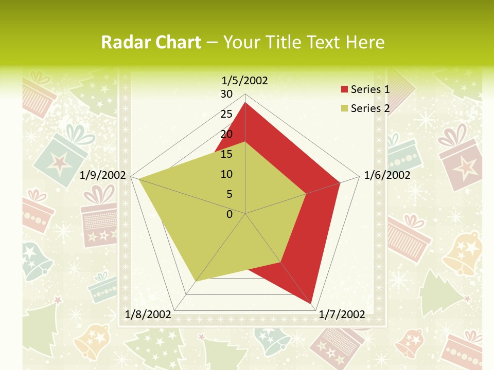 Ornament Snowflake Cartoon PowerPoint Template