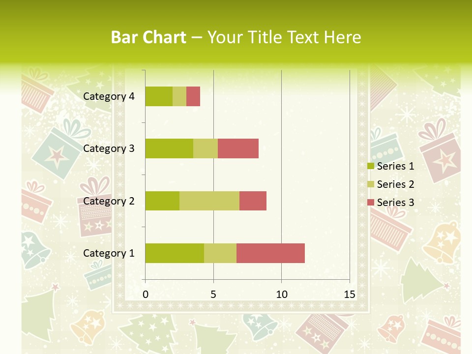 Ornament Snowflake Cartoon PowerPoint Template