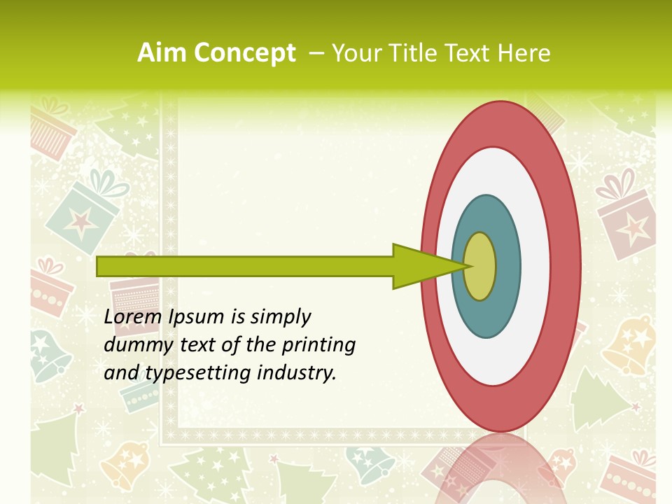 Ornament Snowflake Cartoon PowerPoint Template