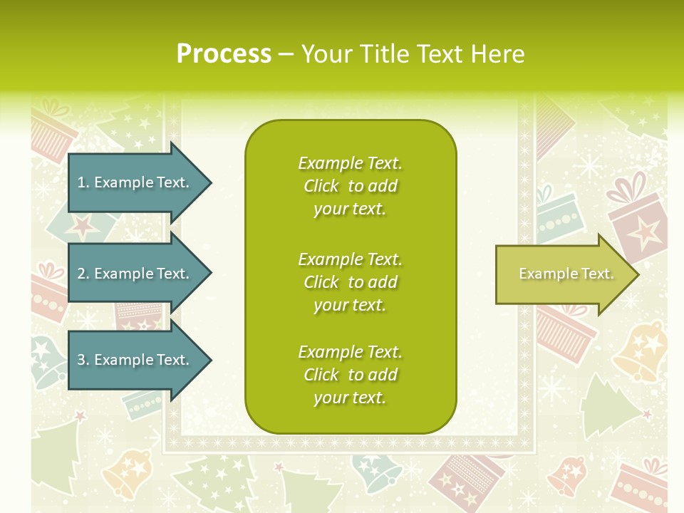 Ornament Snowflake Cartoon PowerPoint Template
