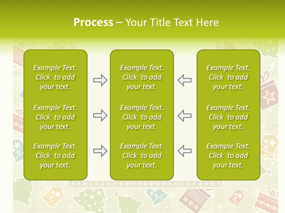 Ornament Snowflake Cartoon PowerPoint Template