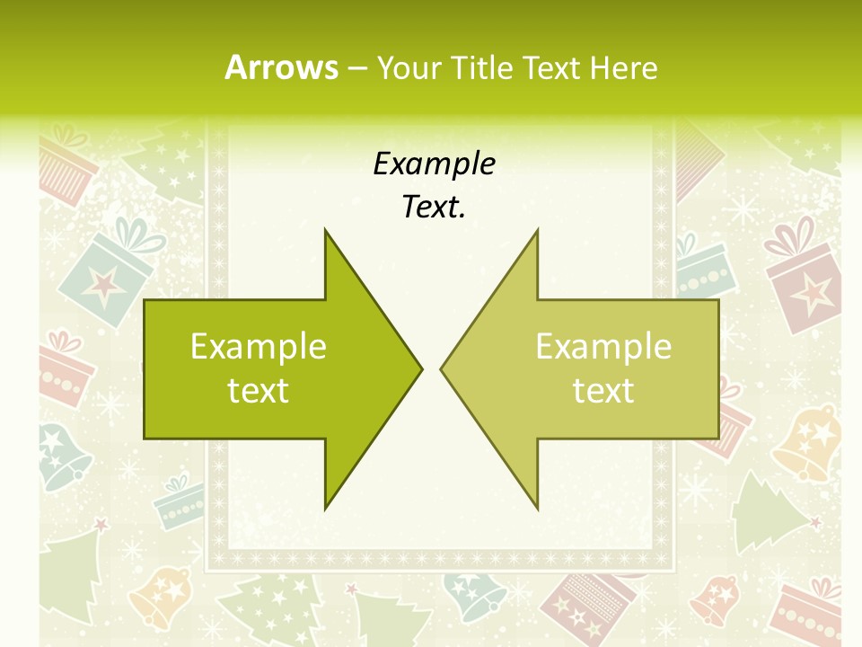 Ornament Snowflake Cartoon PowerPoint Template