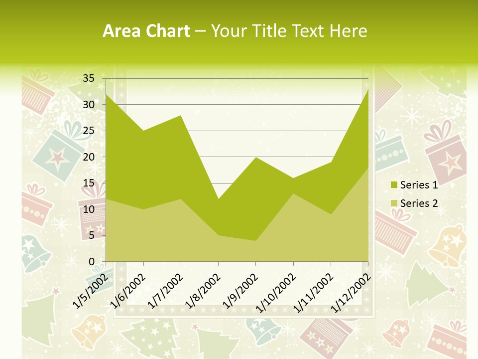 Ornament Snowflake Cartoon PowerPoint Template