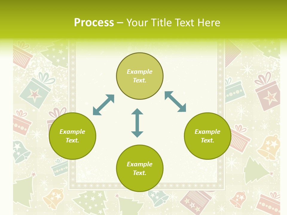 Ornament Snowflake Cartoon PowerPoint Template