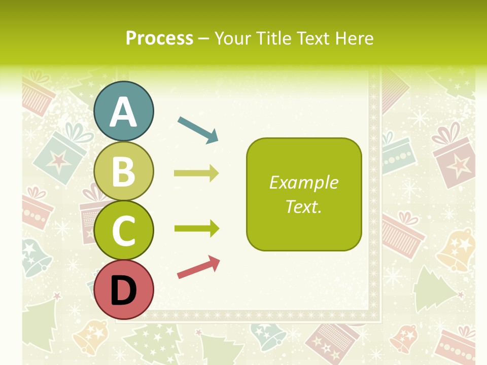 Ornament Snowflake Cartoon PowerPoint Template