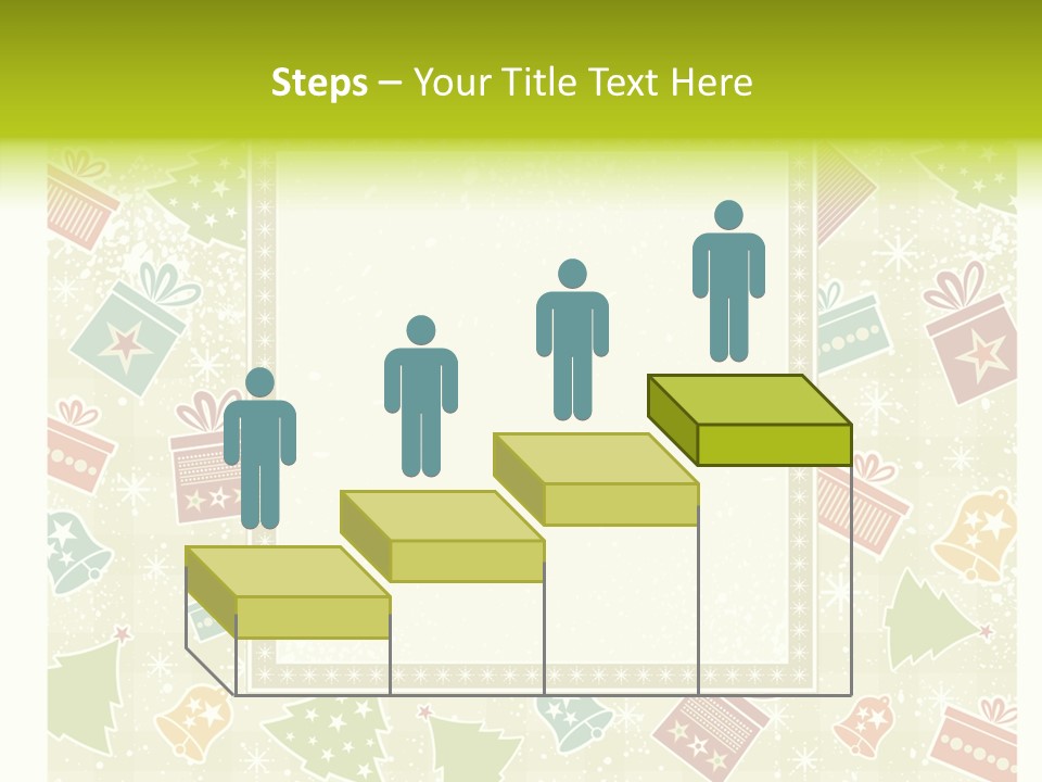 Ornament Snowflake Cartoon PowerPoint Template