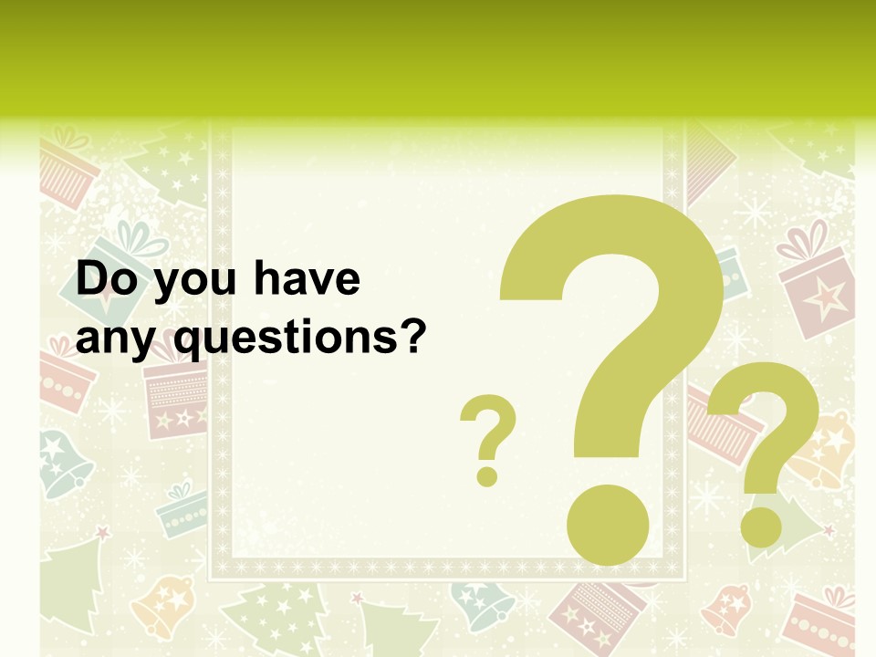 Ornament Snowflake Cartoon PowerPoint Template