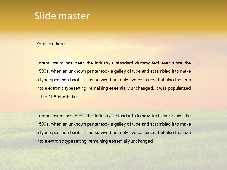 Autumn Background Farming PowerPoint Template