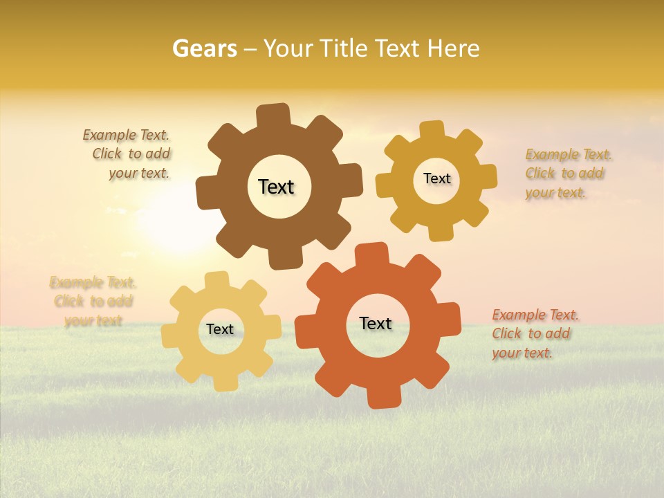 Autumn Background Farming PowerPoint Template