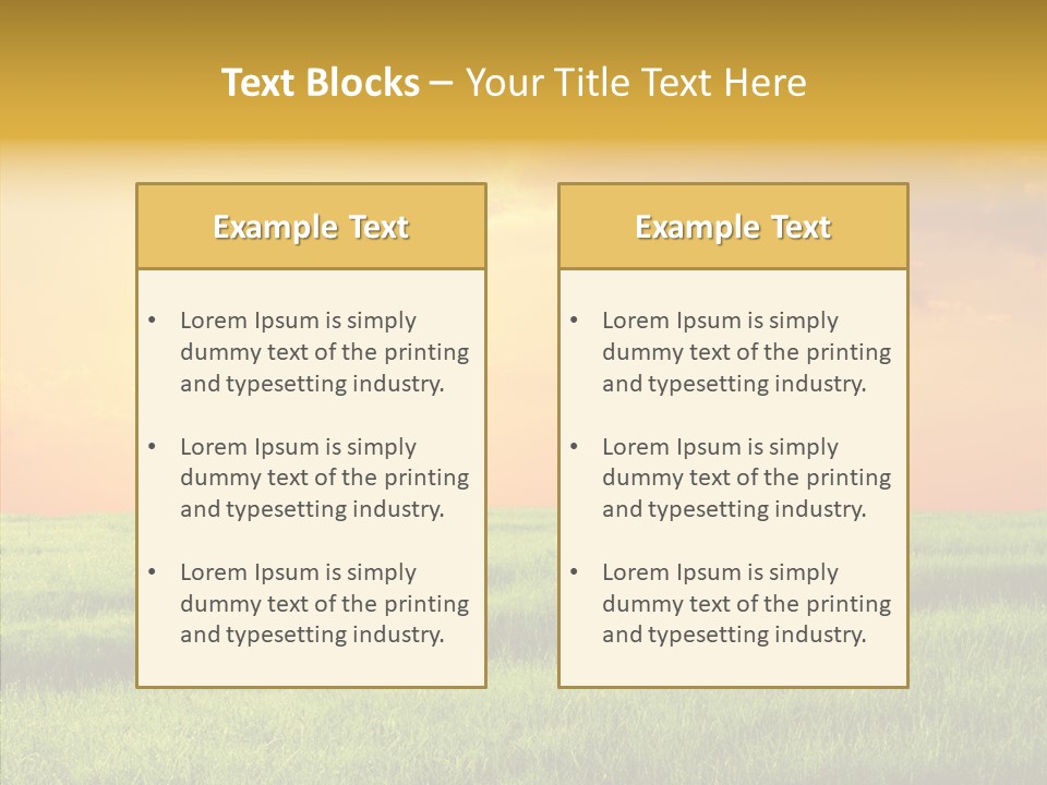 Autumn Background Farming PowerPoint Template