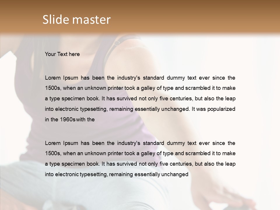 Slim Body Train PowerPoint Template
