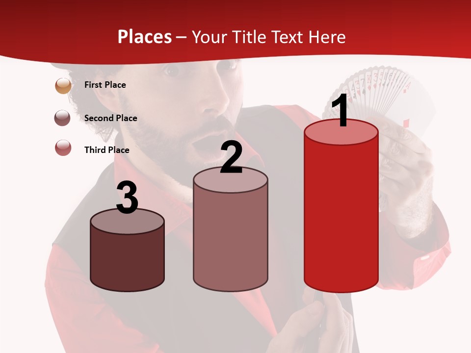 Young Isolated Beard PowerPoint Template